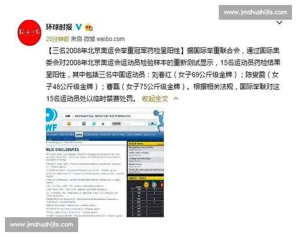 陈燮霞奥运金牌被取消：兴奋剂复检背后的真相